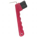 Hoof Pick & Brush with Wave Grip Handle, Red No.563 